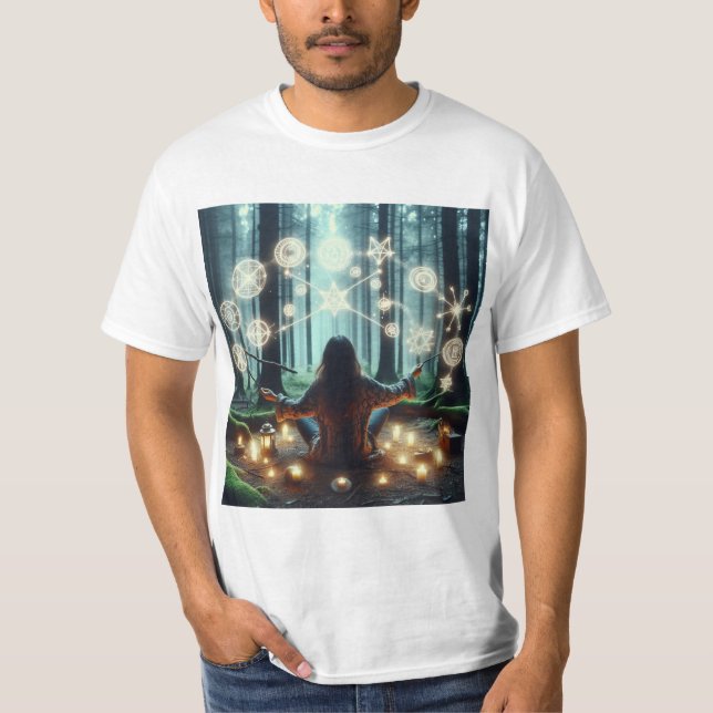 Encanto Mágico: Diseño de Magia y Misterio T-Shirt (Front)