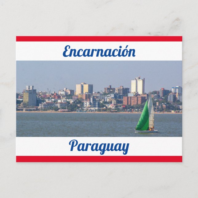Encarnación, Paraguay Postcard (Front)
