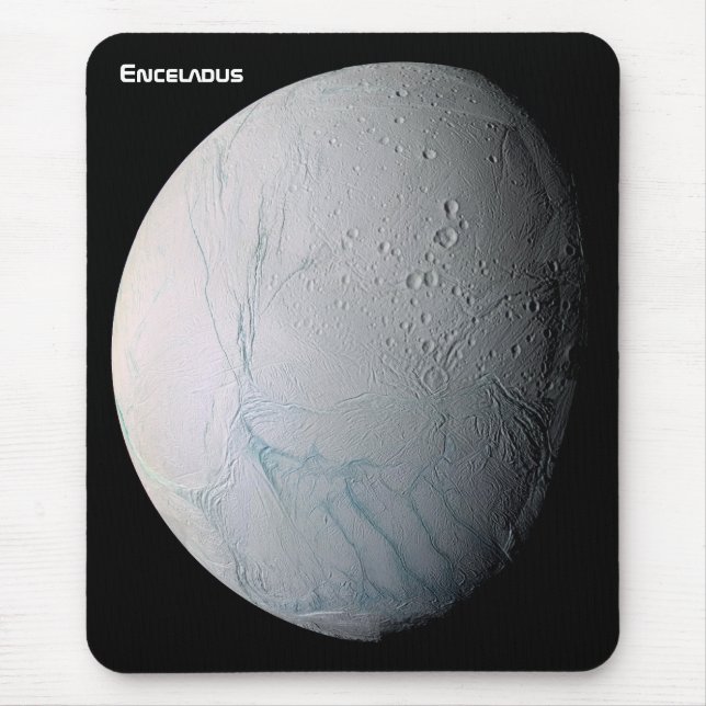 Enceladus 6th Moon of Saturn Mouse Mat (Front)