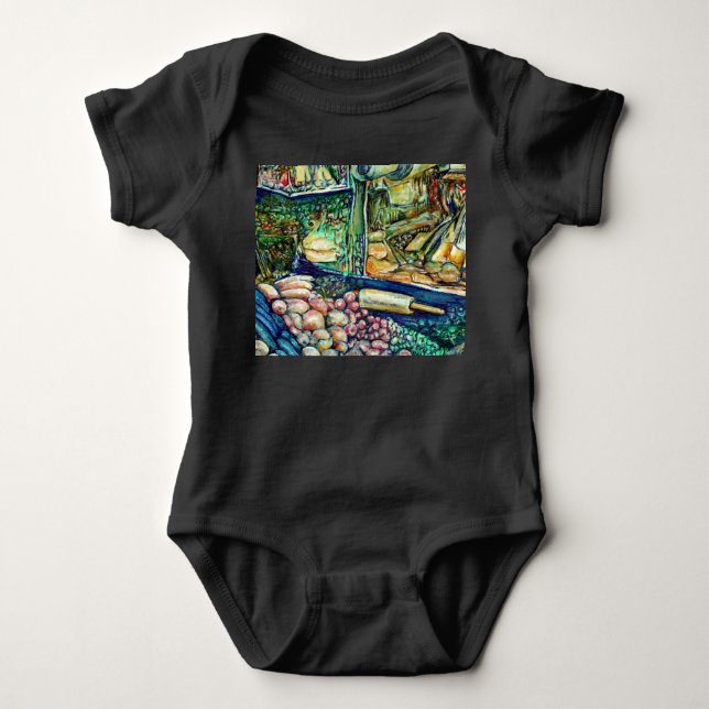 Enceladus Baby Bodysuit (Front)