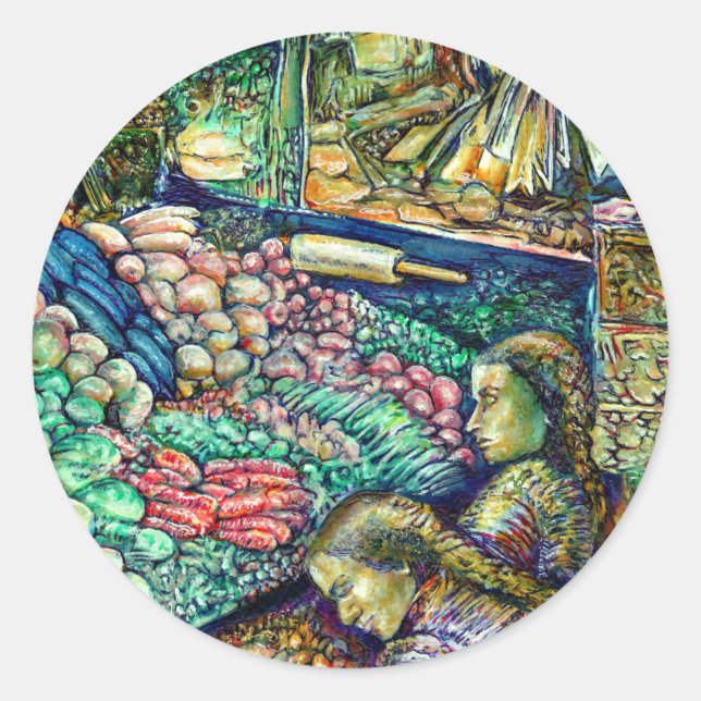 Enceladus Classic Round Sticker (Front)