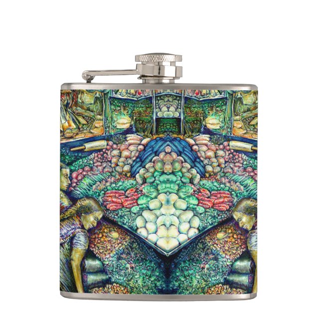 Enceladus Hip Flask (Front)