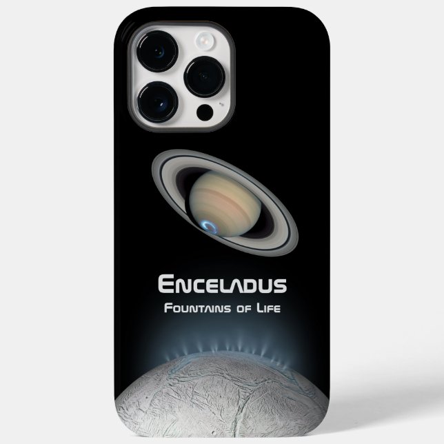 Enceladus Saturn Moon Fountains of Life Case-Mate iPhone Case (Back)