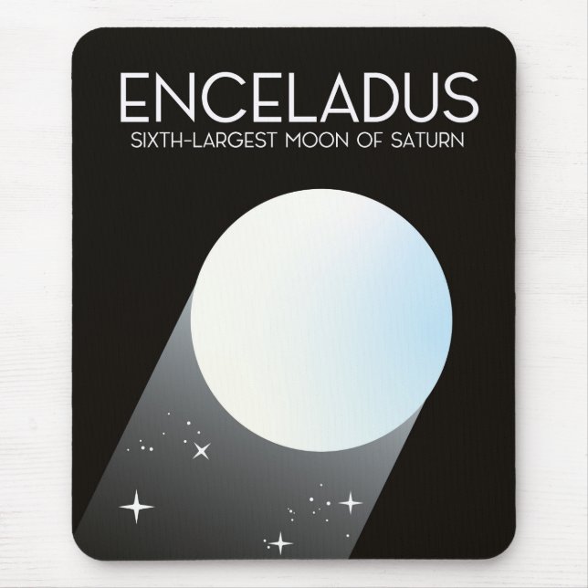 Enceladus Space Art. Mouse Mat (Front)