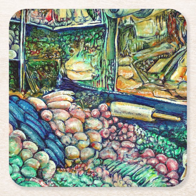 Enceladus Square Paper Coaster (Front)