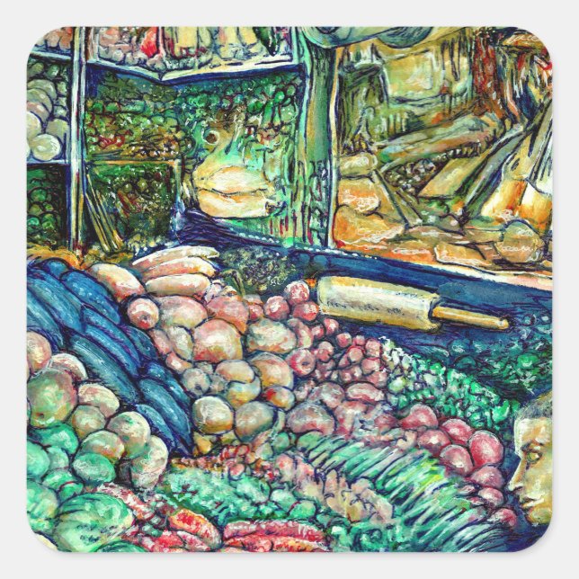 Enceladus Square Sticker (Front)