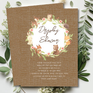 Enchandted Forest Display Shower Enclosure Card