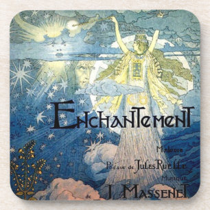 Enchanment art nouveau magic coaster