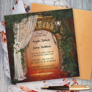 Enchanted and Magical Forest Wedding Invitation