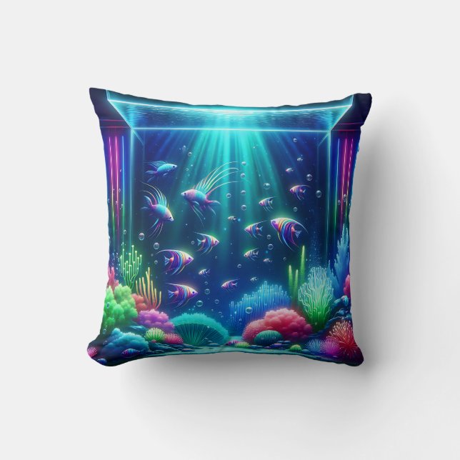  “Enchanted Aquarium Escape” Cushion (Front)