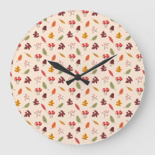 Enchanted Autumn Forest Large Clock