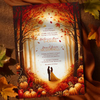 Enchanted Autumn Harvest Silhouette Wedding