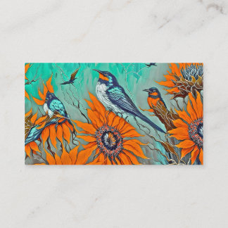 Enchanted AVibrant Alcohol Ink Symphony" Business Card