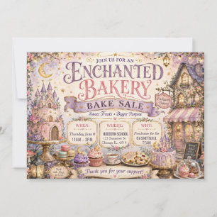 Enchanted Bakery Bake Sale Invitation