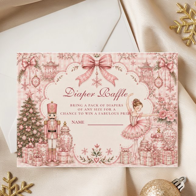 Enchanted Ballerina Diaper Raffle Enclosure Card (Creator Uploaded)