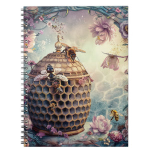 Enchanted Bee Garden Fantasy (10) Notebook