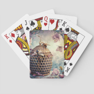 Enchanted Bee Garden Fantasy (10) Playing Cards