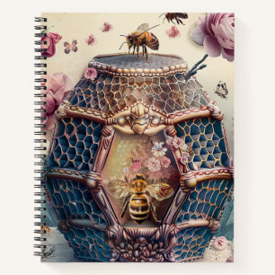 Enchanted Bee Garden Fantasy (11) Notebook