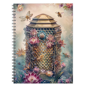 Enchanted Bee Garden Fantasy (1) Notebook