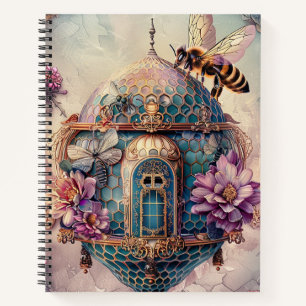 Enchanted Bee Garden Fantasy (2) Notebook