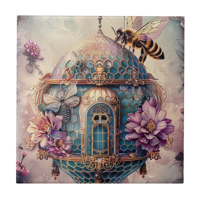 Enchanted Bee Garden Fantasy (2) Tile (Front)