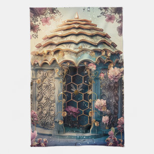 Enchanted Bee Garden Fantasy (3) Tea Towel