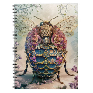 Enchanted Bee Garden Fantasy (4) Notebook