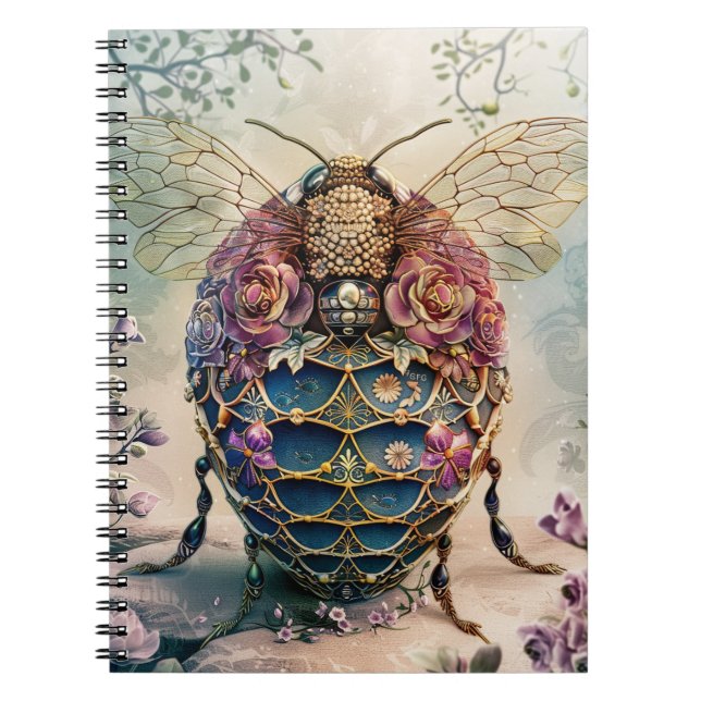 Enchanted Bee Garden Fantasy (4) Notebook (Front)