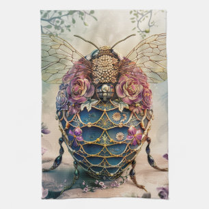Enchanted Bee Garden Fantasy (4) Tea Towel