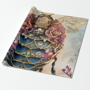 Enchanted Bee Garden Fantasy (4) Wrapping Paper