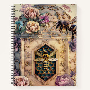 Enchanted Bee Garden Fantasy (5) Notebook