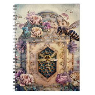 Enchanted Bee Garden Fantasy (5) Notebook