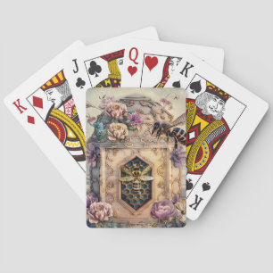 Enchanted Bee Garden Fantasy (5) Playing Cards