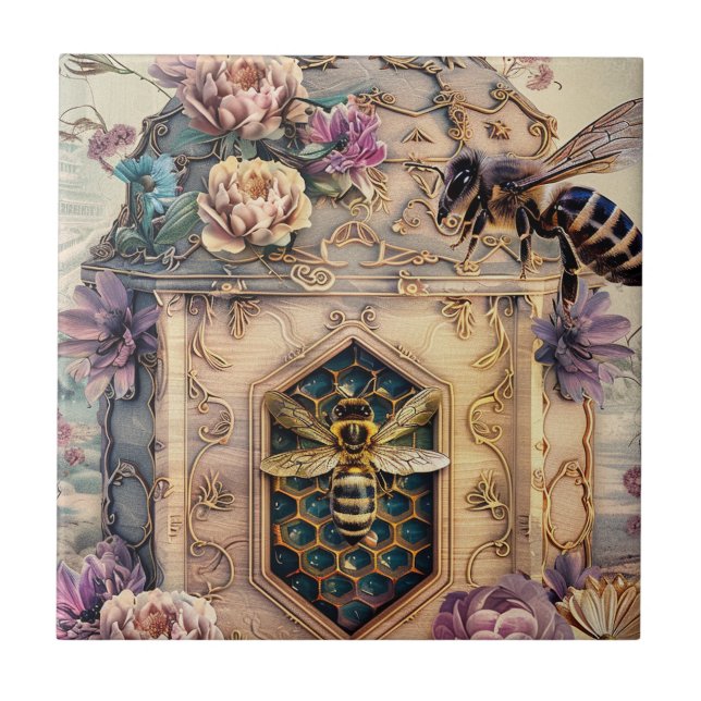 Enchanted Bee Garden Fantasy (5) Tile (Front)