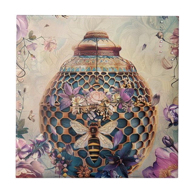 Enchanted Bee Garden Fantasy (6) Tile (Front)