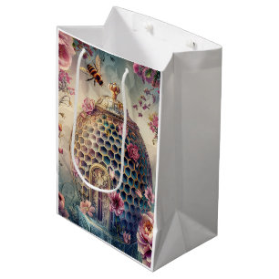 Enchanted Bee Garden Fantasy (7) Medium Gift Bag
