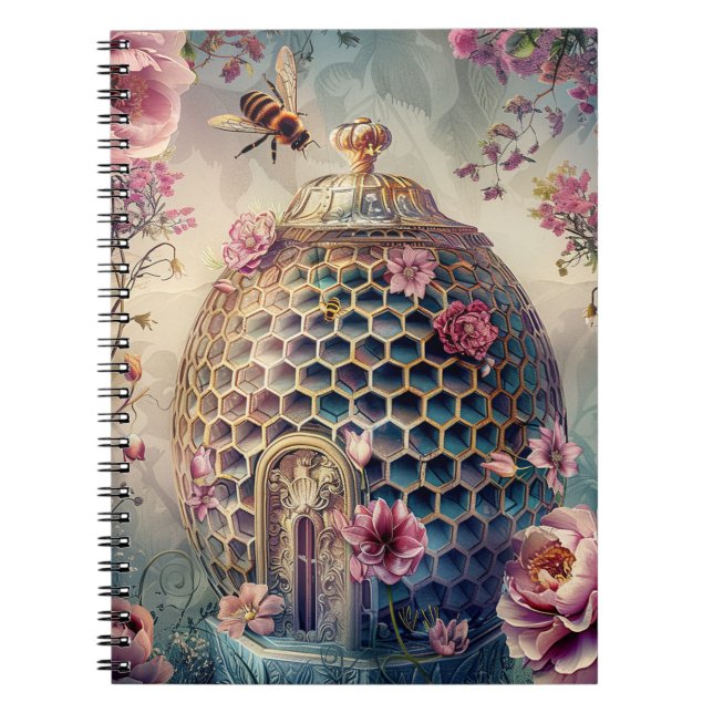 Enchanted Bee Garden Fantasy (7) Notebook (Front)