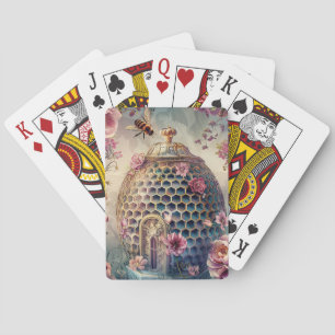 Enchanted Bee Garden Fantasy (7) Playing Cards