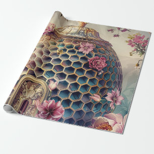 Enchanted Bee Garden Fantasy (7) Wrapping Paper