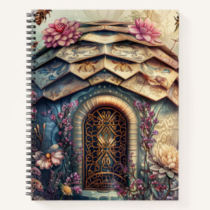 Enchanted Bee Garden Fantasy (8) Notebook