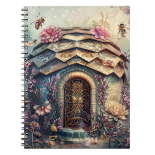 Enchanted Bee Garden Fantasy (8) Notebook