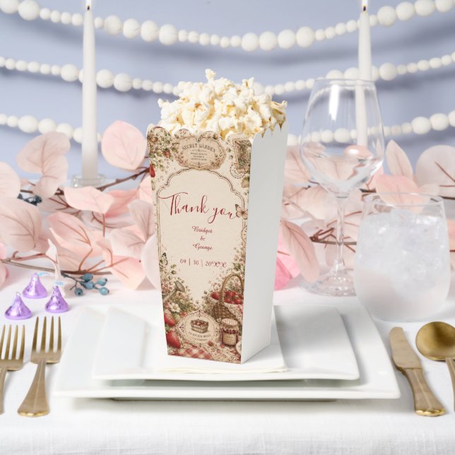 Enchanted Berry Garden Wedding Romance Favour Box (Wedding)
