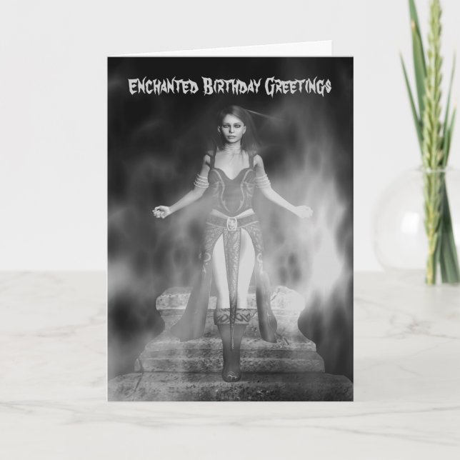 Enchanted Birthday Greetings Card (Front)