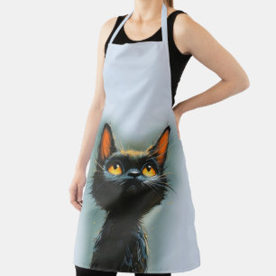 Enchanted Black Cat Apron