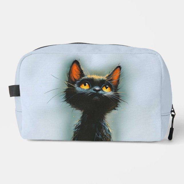 Enchanted Black Cat Dopp Kit (Front)
