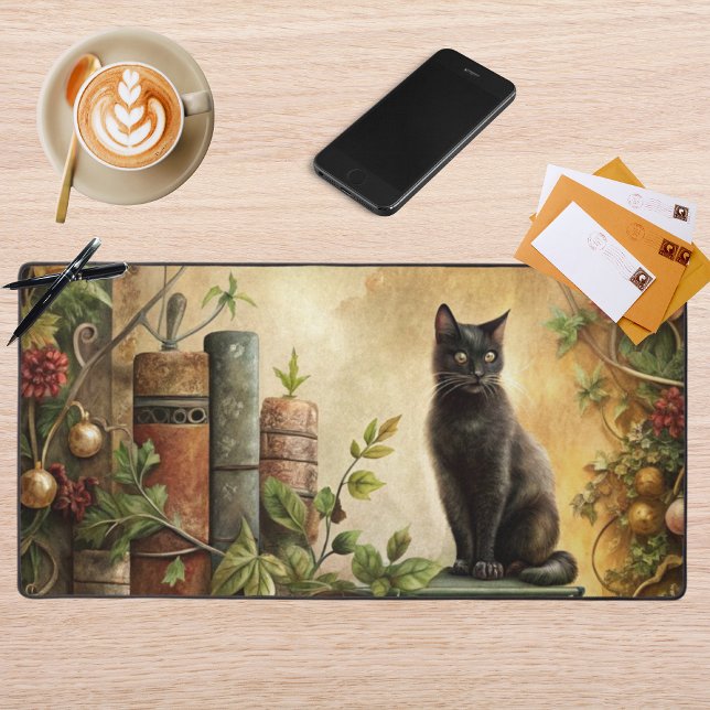 Enchanted Black Cat Library Desk Mat (Creator Uploaded)