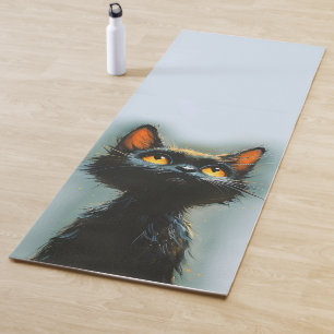 Enchanted Black Cat Yoga Mat