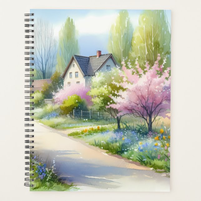 Enchanted Blossom Country Lane Planner (Front)