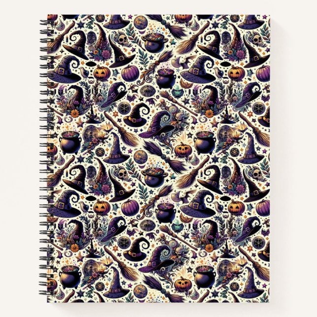 Enchanted Botanica: Magical Herbs & Witchcraft Notebook (Front)