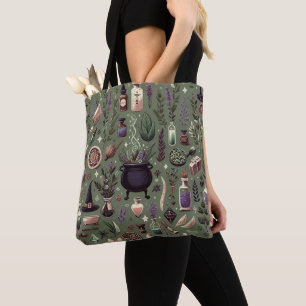 Enchanted Botanica: Magical Herbs & Witchcraft Tote Bag
